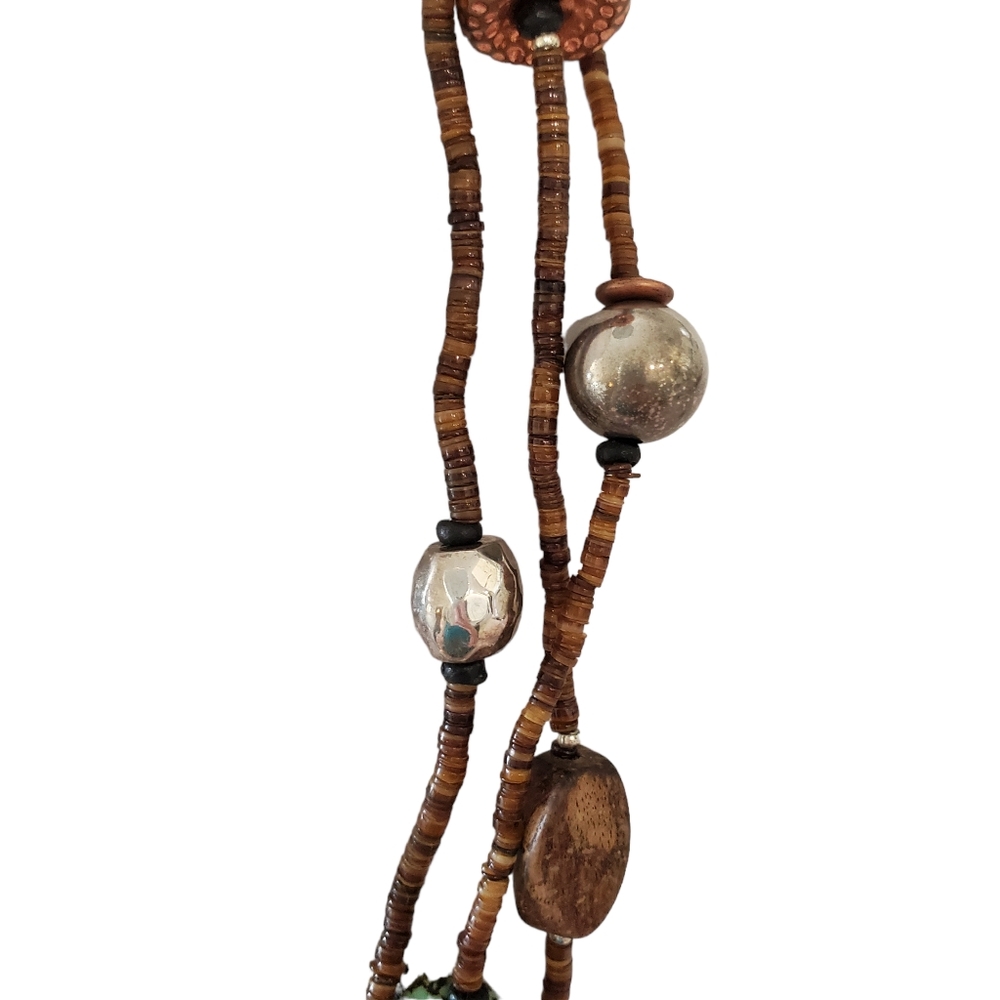 N1569 Retired Silpada Sterling Long Multi-Material Necklace - Picture 7 of 16